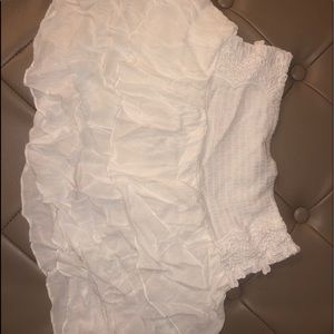 White Ruffle Skirt, Forever 21